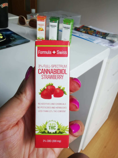 Formula Swiss CBD-õli MCT-õlis – maasikas