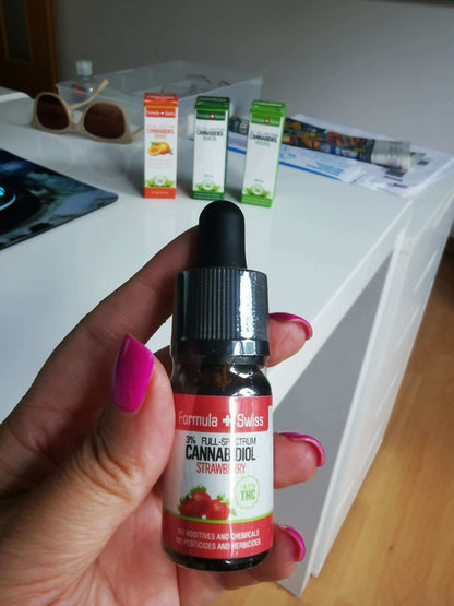 Formula Swiss CBD-õli MCT-õlis – maasikas
